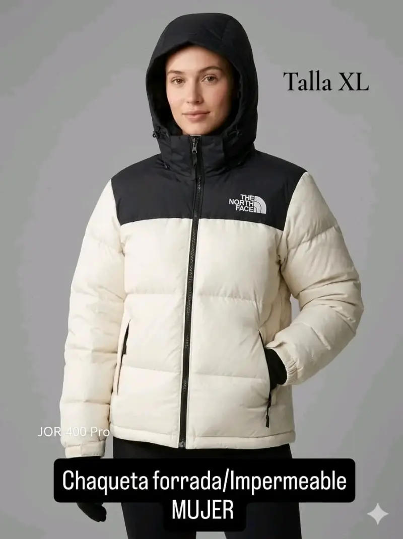 Chaqueta The North Face 700 bicolor talla XL - 2