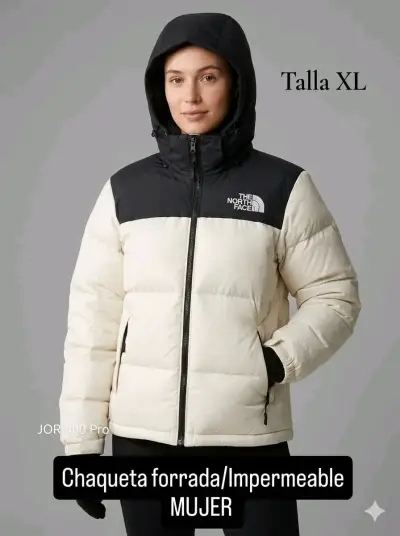 Chaqueta The North Face 700 bicolor talla XL - miniatura 2
