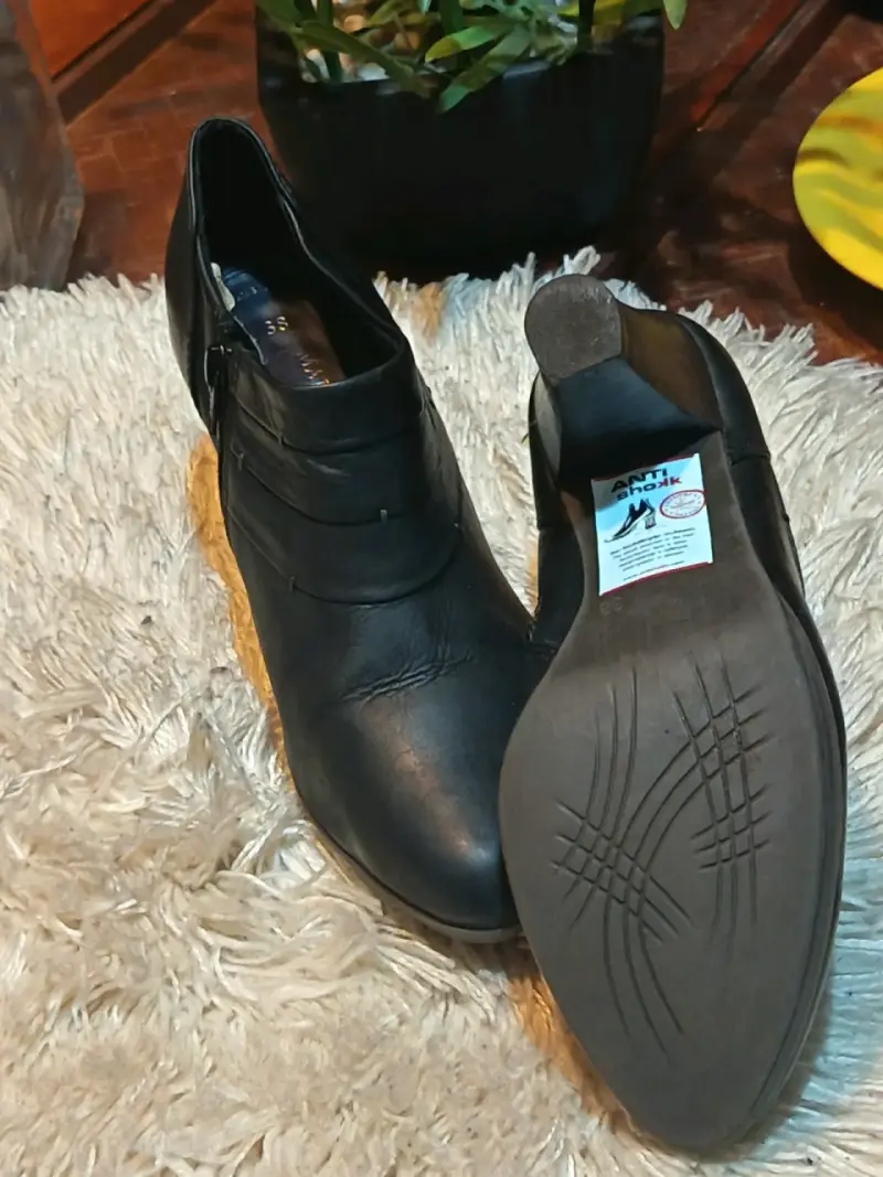 Botines de cuero negro Marco Tozzi talla 38 - 4