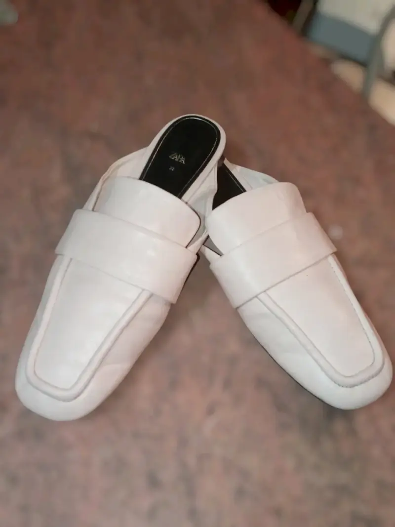Zapatos de tacón rojo y mocasines Rosados  "Zara" - 4
