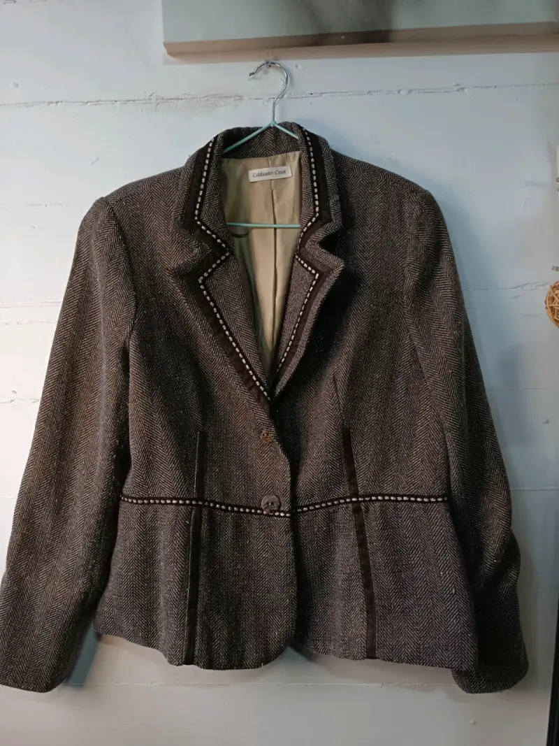 Blazer de lana Coldwater Creek con detalles decorativos - 1
