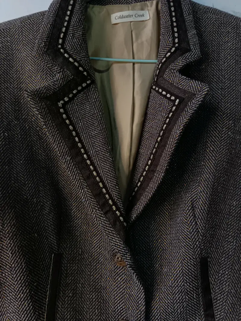 Blazer de lana Coldwater Creek con detalles decorativos - 3