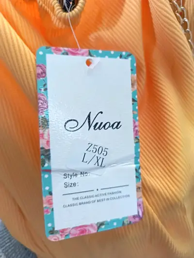Vestido amarillo con tirantes de cadena - miniatura 4