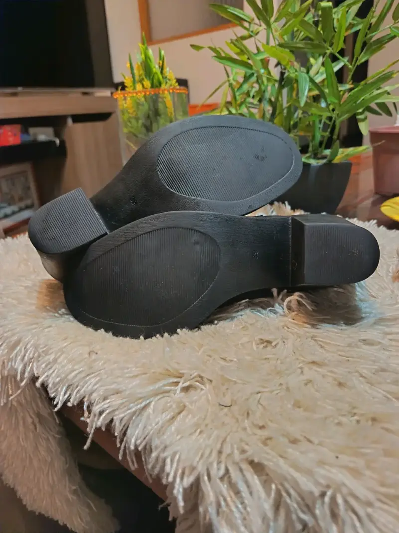 Botines de tacón negro para mujer - 4