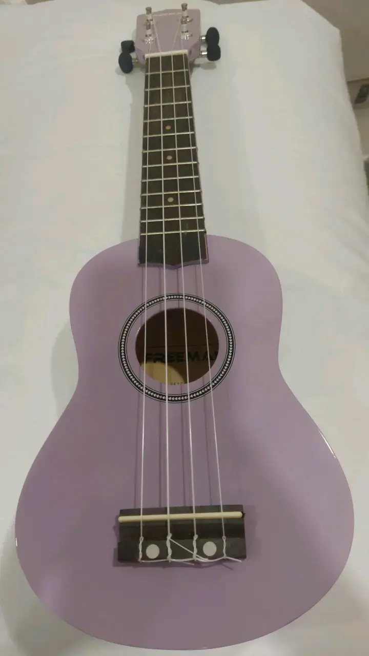 Ukulele color lila Freeman con funda
