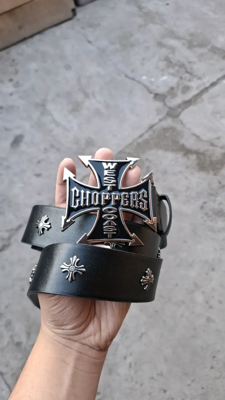 Cinturón West Coast Choppers con hebilla m - 1