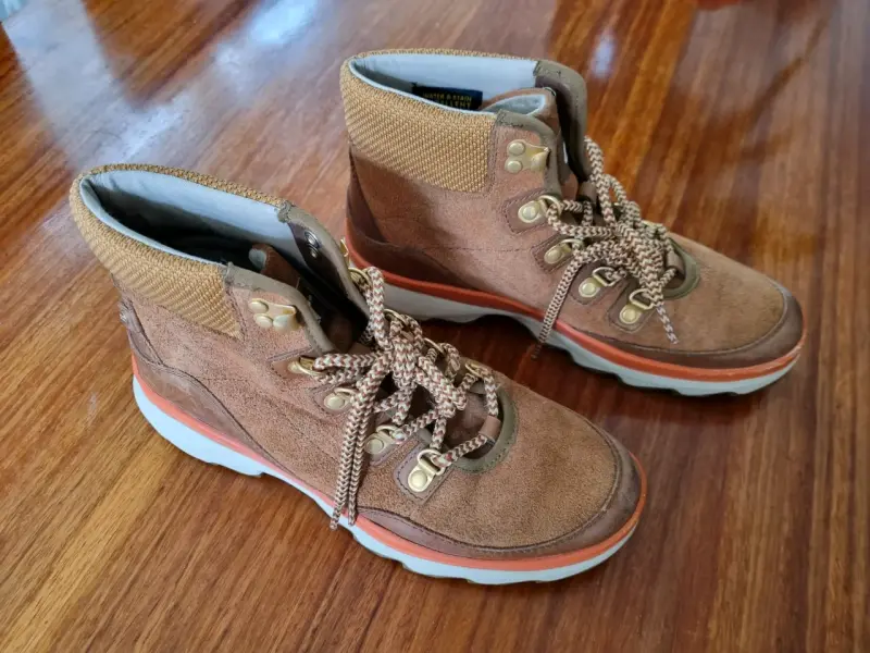 Botines de cuero marrón para mujer - 1