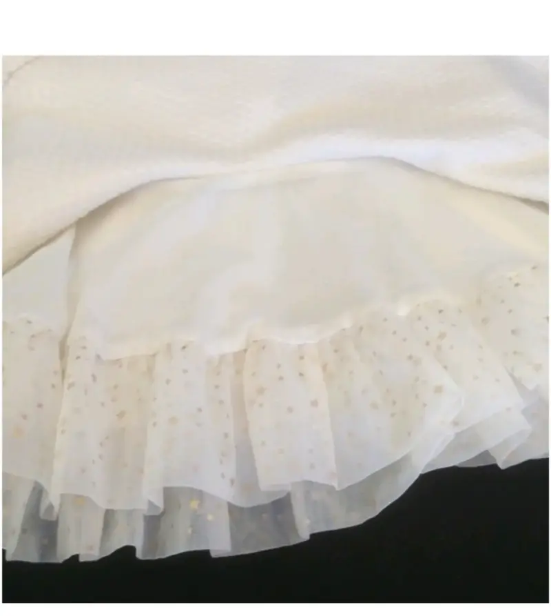 Vestido blanco para niña Guess Kids con tul - 5