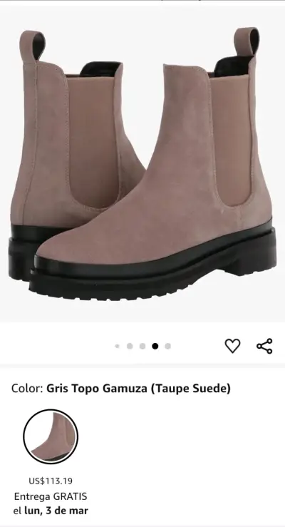 Botas Chelsea de Gamuza para Mujer Aerosoles - miniatura 4