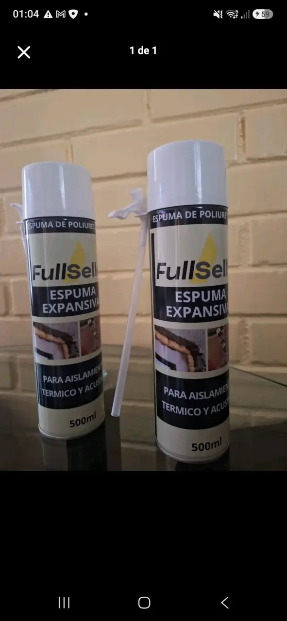 Espuma Expansiva FullSell 500ml para Aislamiento