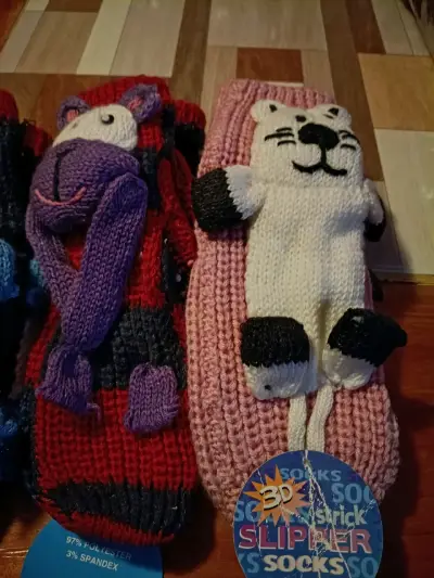 Calcetines de lana con diseño de animales para niños - miniatura 2