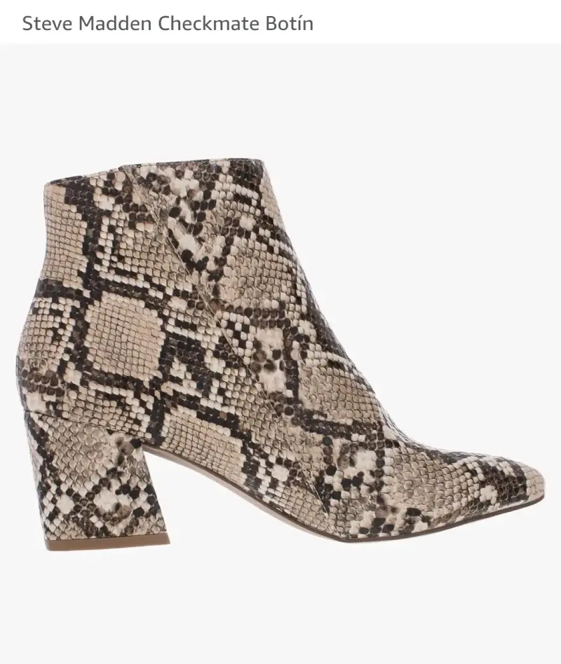 Botines Steve Madden Checkmate de cuero con diseño serpiente - 2