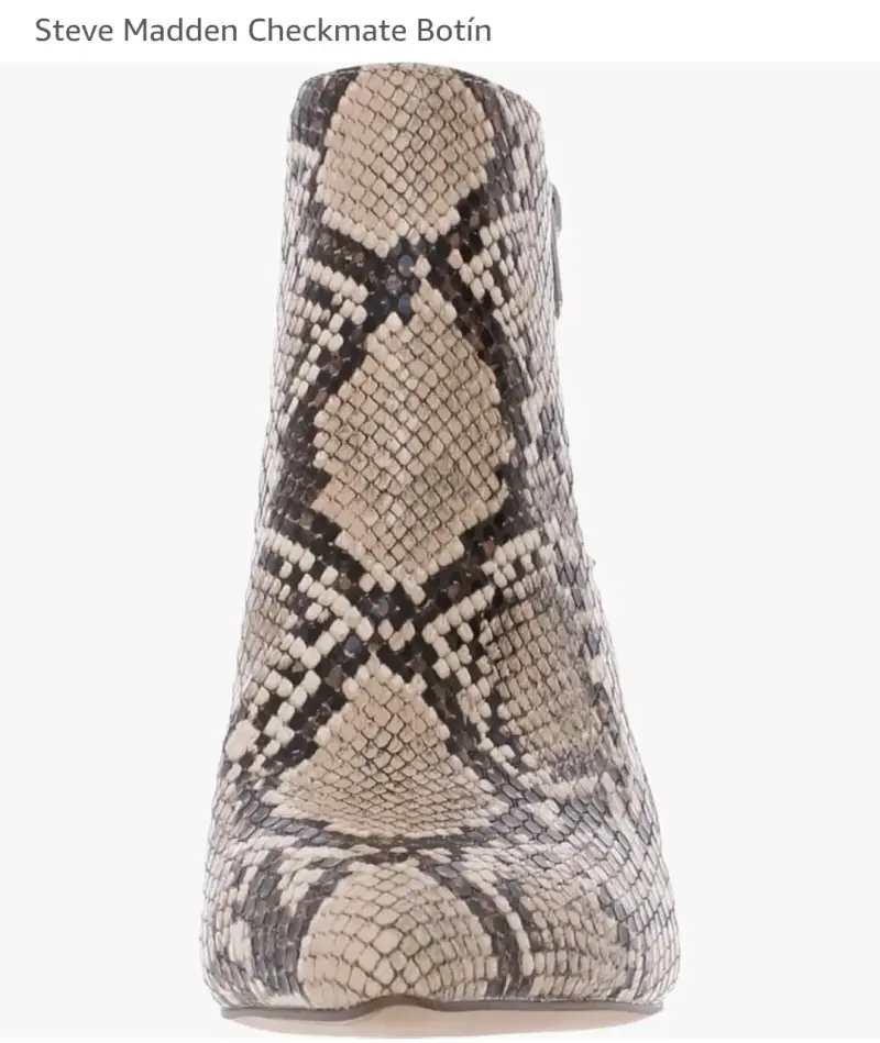 Botines Steve Madden Checkmate de cuero con diseño serpiente - 3