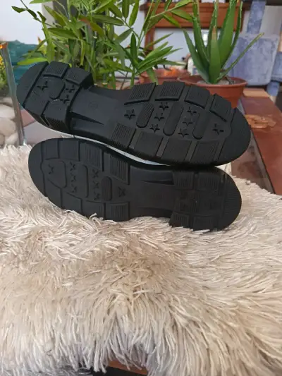 Botines de cuero blanco con cierre lateral - miniatura 4
