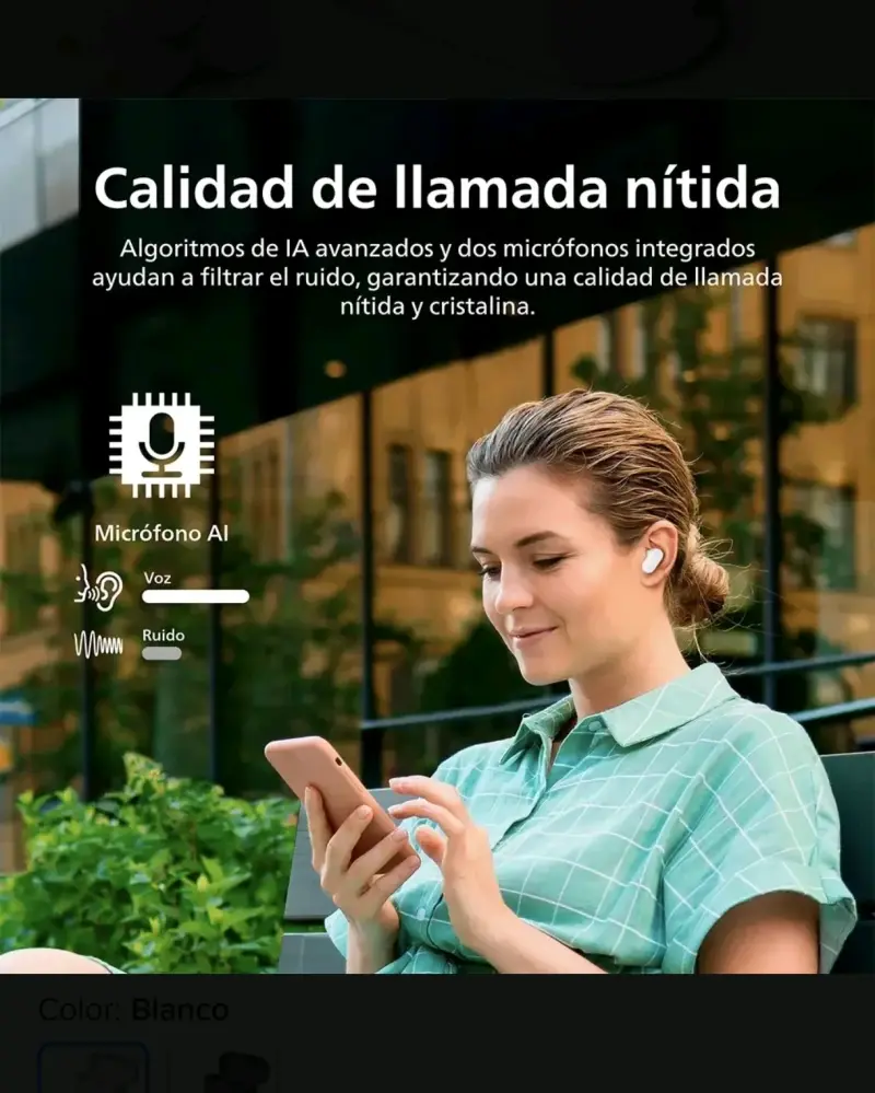 Audífonos Inalámbricos Philips con Cancelación de Ruido - 4