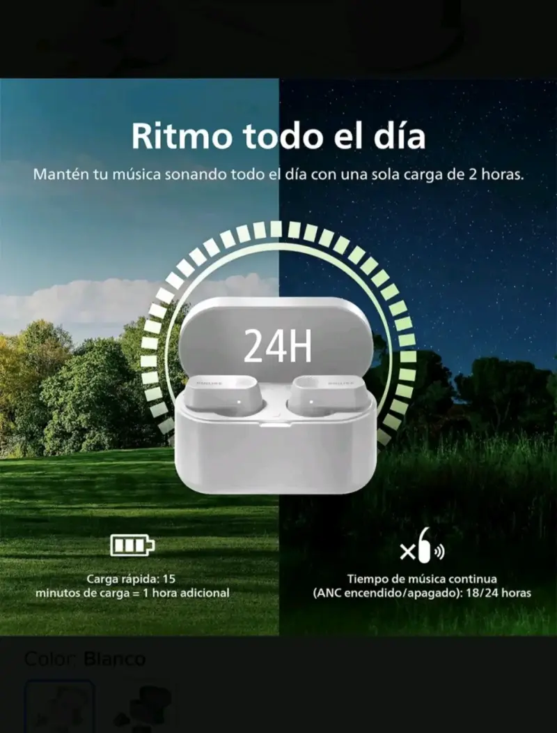 Audífonos Inalámbricos Philips con Cancelación de Ruido - 5