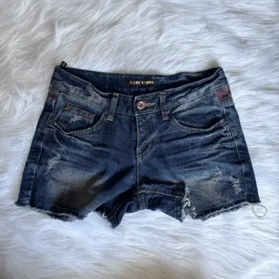 Shorts de mezclilla Blue Stone desgastados - miniatura 1