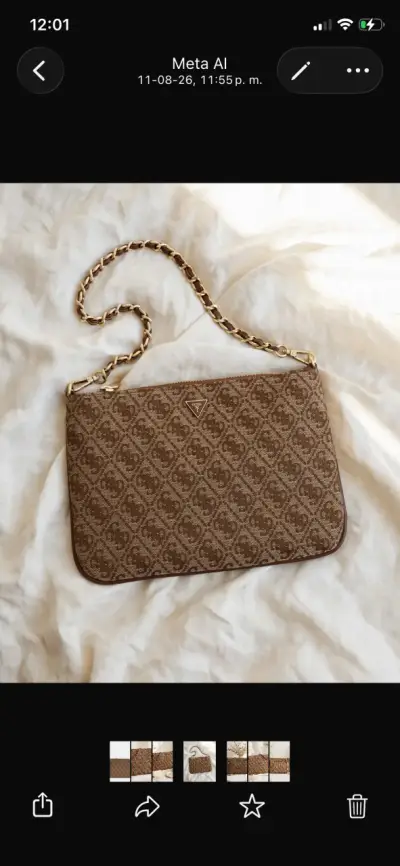 MONEDERO GUESS FLAT POUCH👜🫧🤎 - miniatura 1