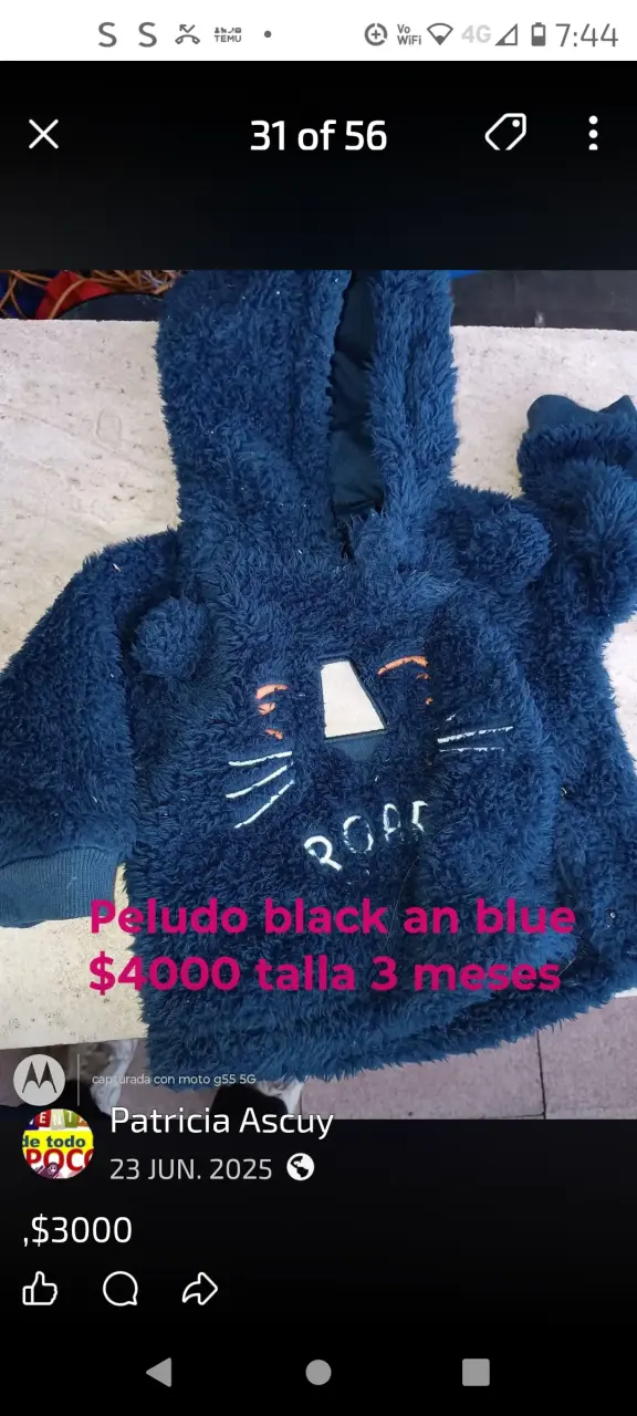 Conjunto Buzo Adidas Talla 6-9 Meses - 4