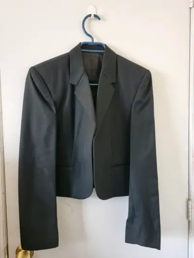 Traje de huaso gris oscuro elegante - miniatura 1