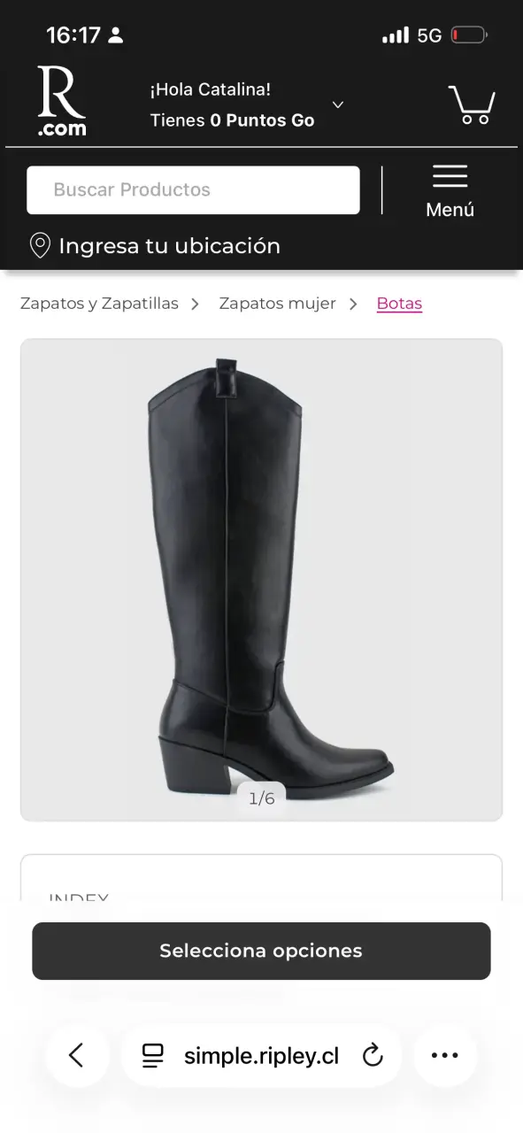 Botas negras de cuero para mujer - 3