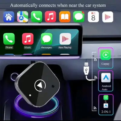 Adaptador Inalámbrico para CarPlay y Android Auto - miniatura 1