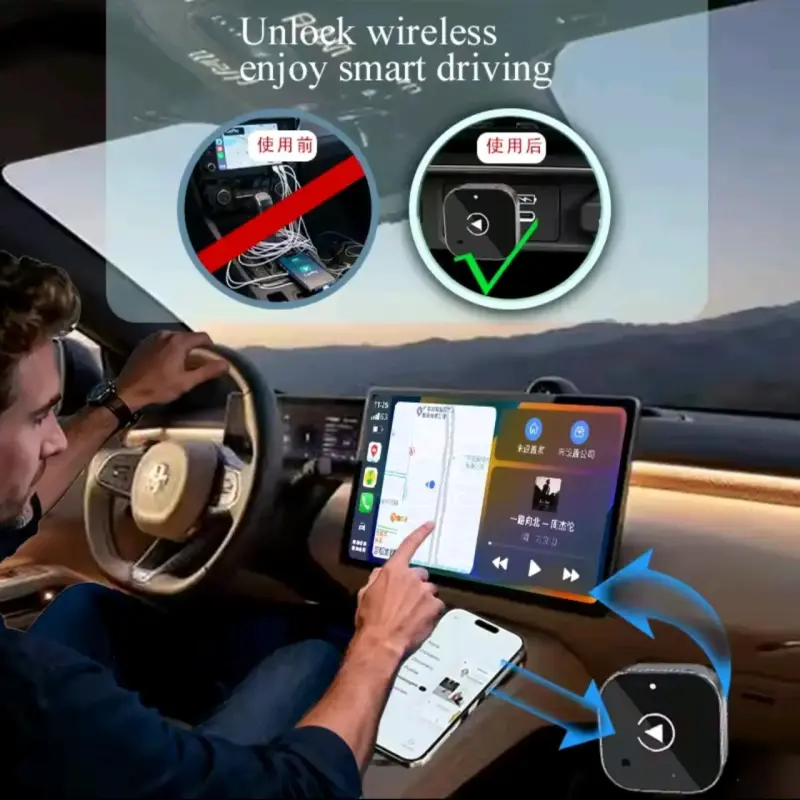 Adaptador Inalámbrico para CarPlay y Android Auto - 4