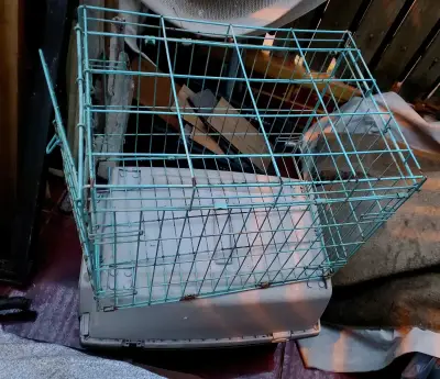 Jaula de transporte para mascotas con puerta metálica - miniatura 3