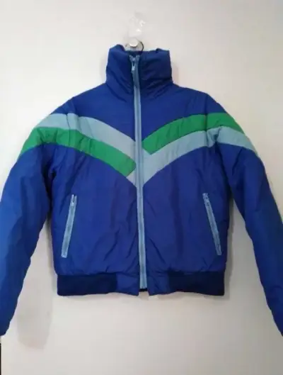 Chaqueta de esquí azul y verde para mujer S - miniatura 1