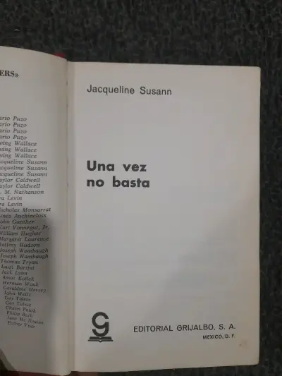 Libro 'Una Vez No Basta' de Jacqueline Susann - miniatura 1
