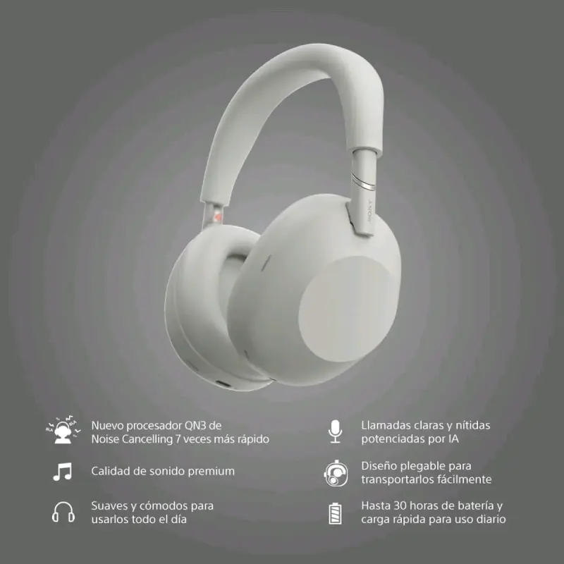 Audífonos Sony XM6 con Cancelación de Ruido - 1
