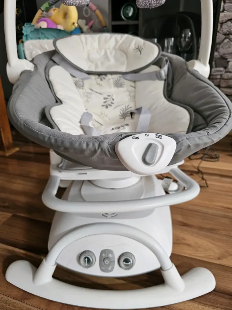 Silla mecedora para bebé Joie gris - 2