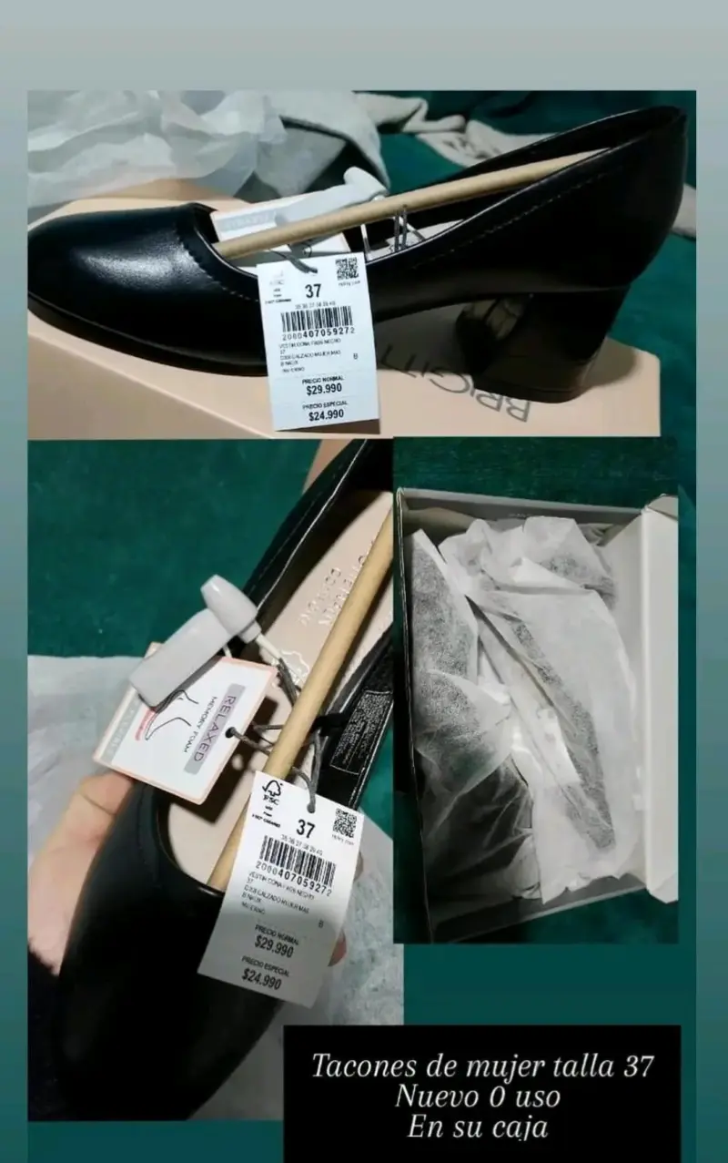Zapatos de Tacón Mujer Talla 37 Nuevos