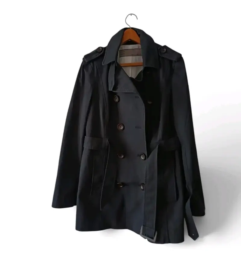 Chaqueta negra Zara Basic para mujer, talla M - 1