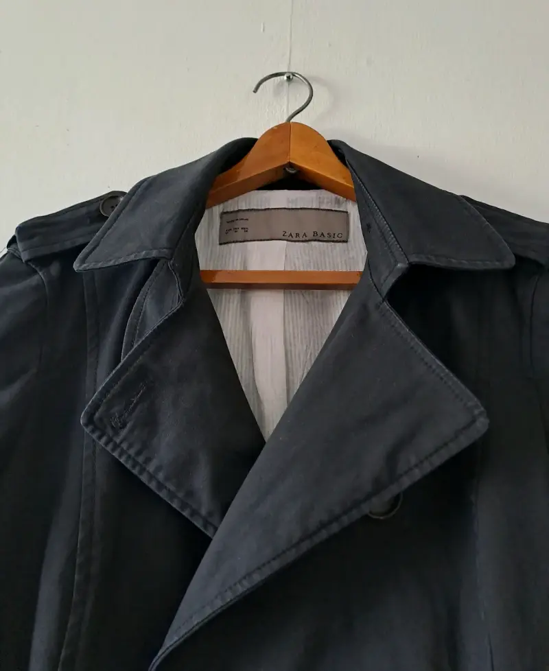 Chaqueta negra Zara Basic para mujer, talla M - 3
