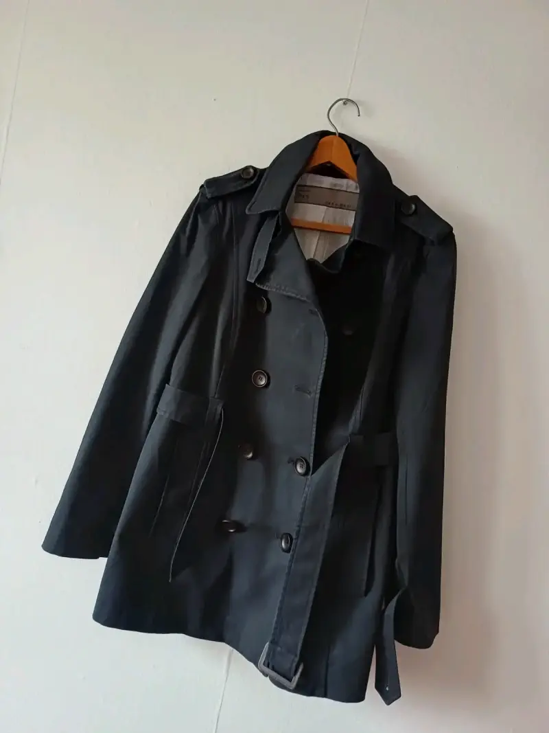 Chaqueta negra Zara Basic para mujer, talla M - 5
