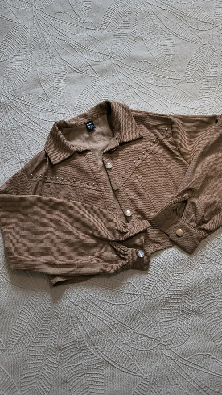 Chaqueta café mujer nueva - 1