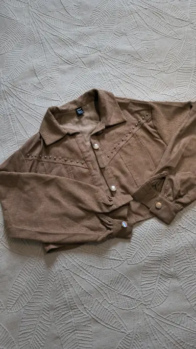 Chaqueta café mujer nueva - miniatura 1