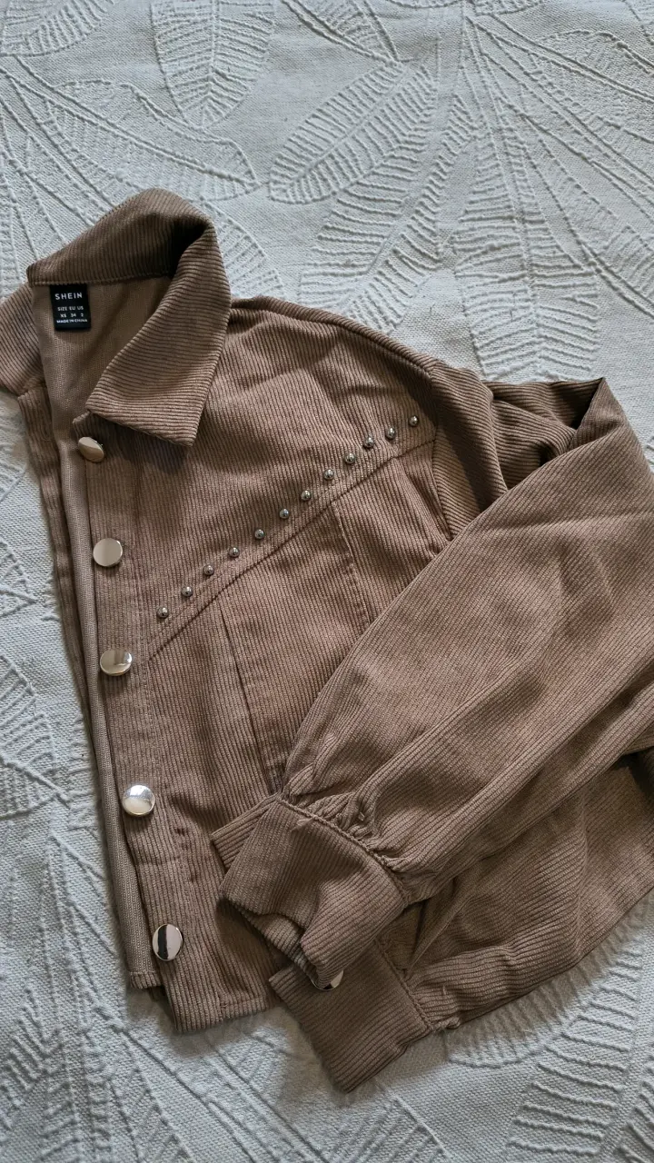 Chaqueta café mujer nueva - 2