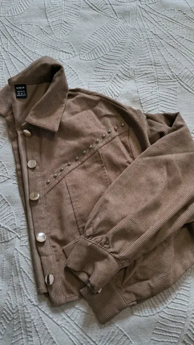 Chaqueta café mujer nueva - miniatura 2
