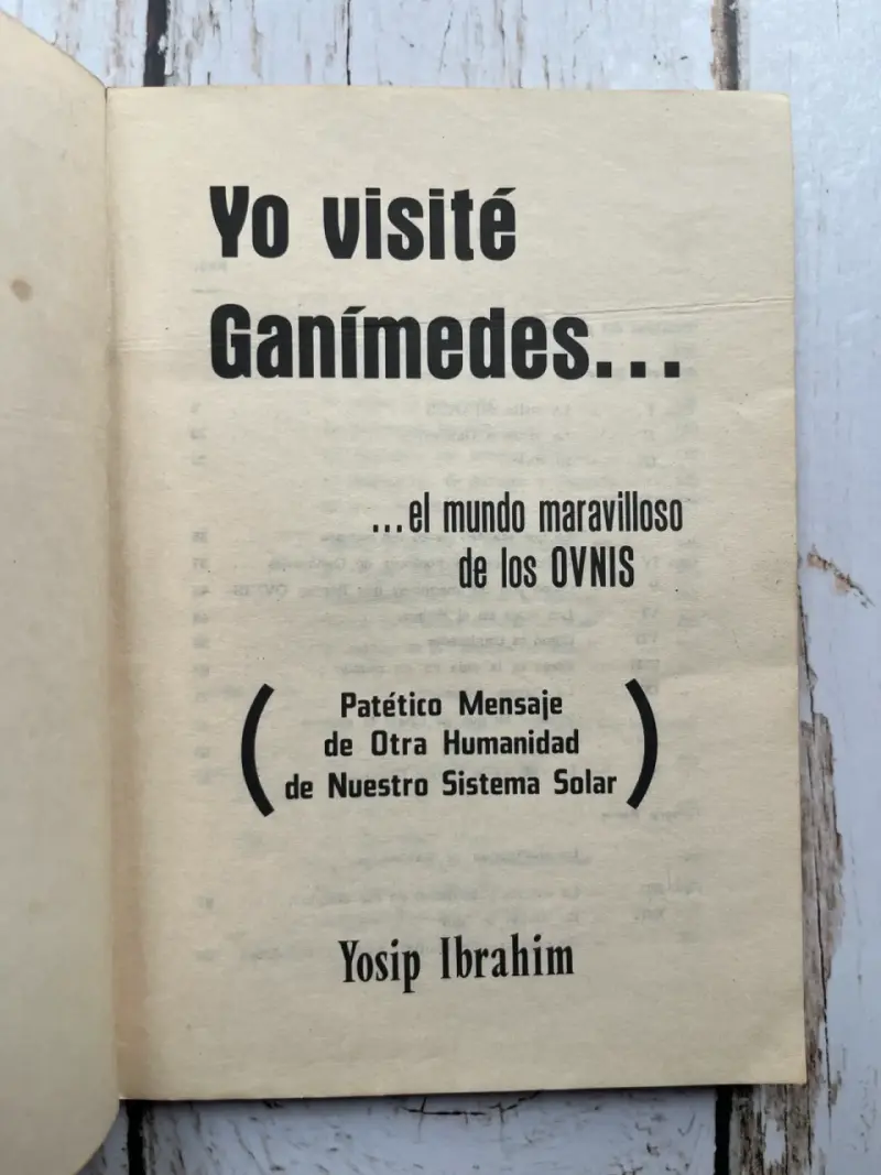 Libro 'Yo Visité Ganímedes' de Yosip Ibrahim - 3