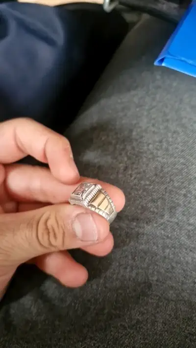 Anillo de plata 925 con piedra cuadrada - miniatura 2