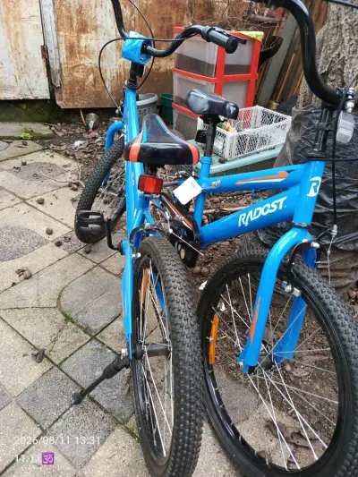 Bicicleta infantil azul Radost con diseño deportivo - miniatura 1