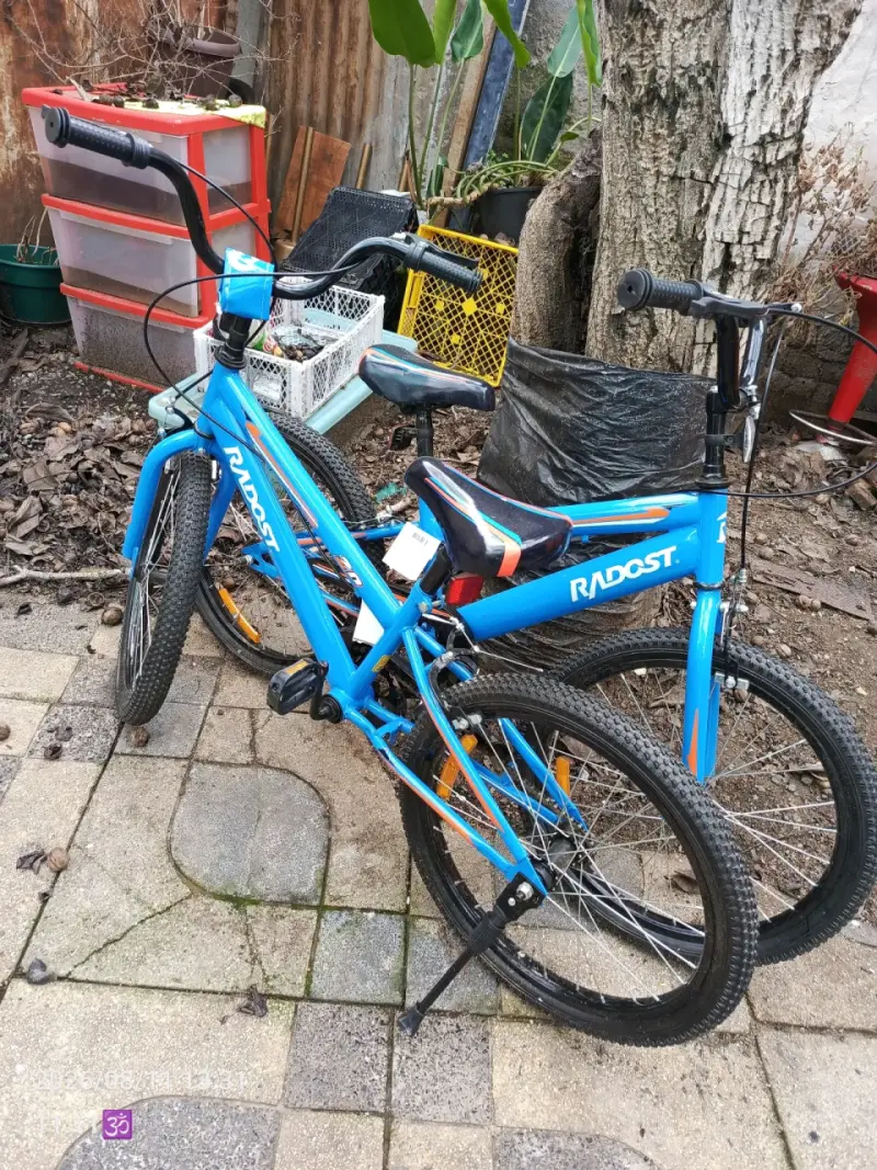 Bicicleta infantil azul Radost con diseño deportivo - 2