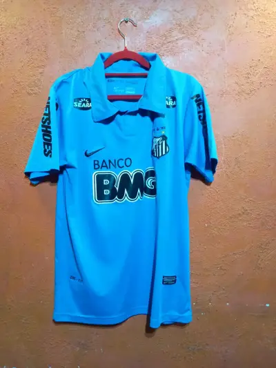 Camiseta Santos 2011 Neymar Azul Nike - miniatura 1