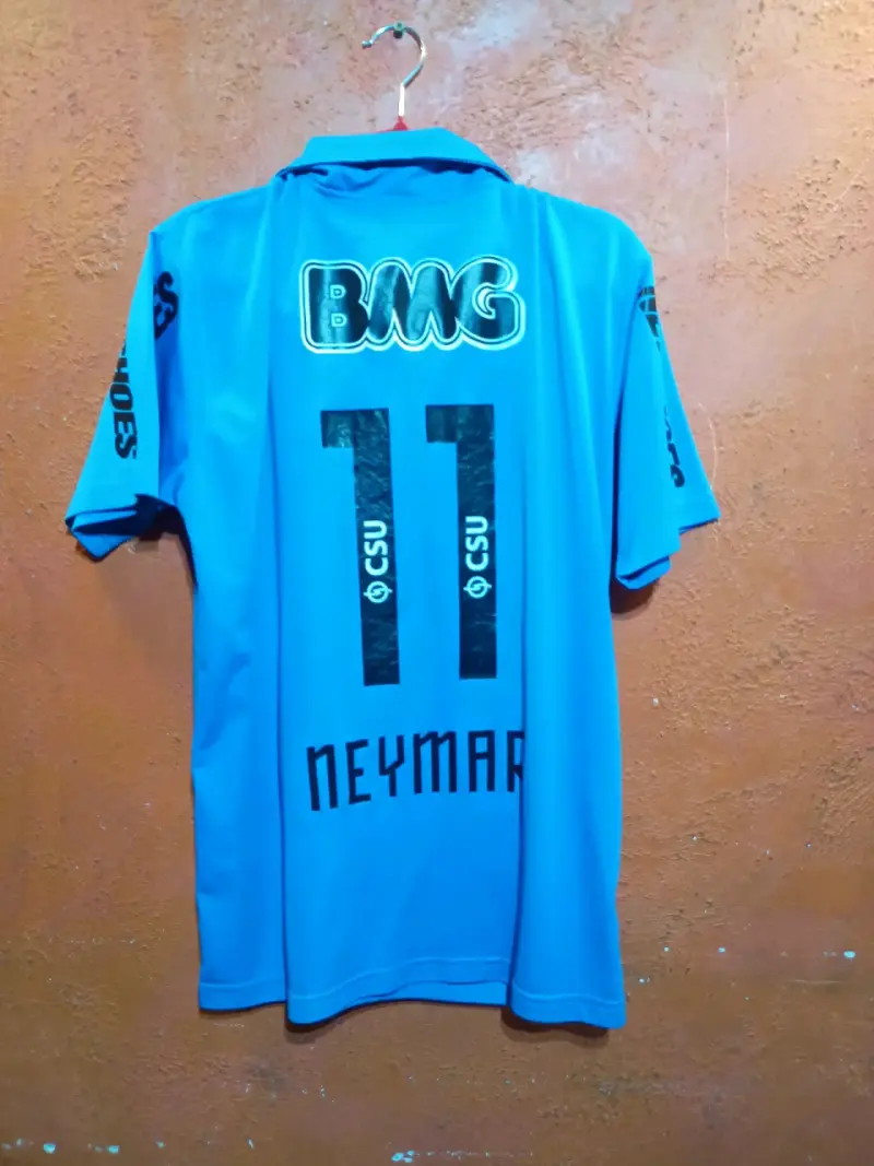 Camiseta Santos 2011 Neymar Azul Nike - 2