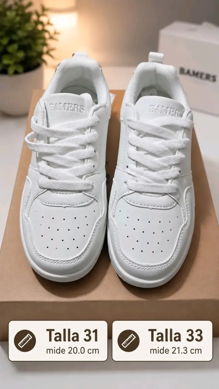 Zapatillas blancas para niños Bamers - 1
