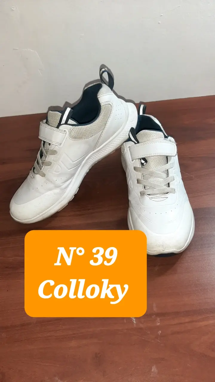 Zapatillas deportivas blancas Colloky talla 39