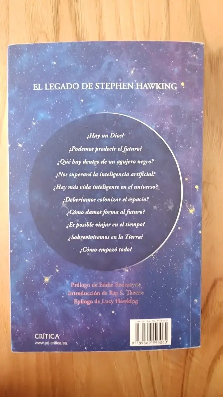 Libro 'Breves Respuestas a las Grandes Preguntas' de Stephen Hawking - 4