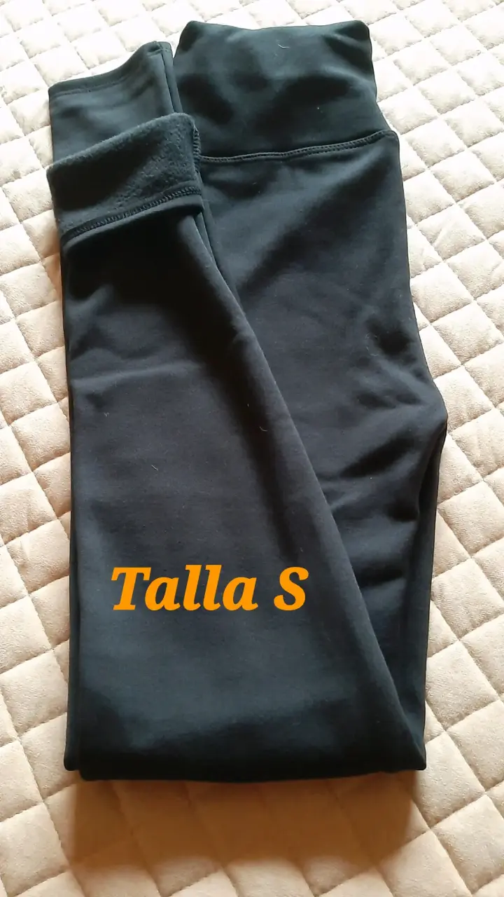 2 Leggings térmicas para mujer en azul y negro - 2